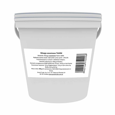 Miazga sezamowa TAHINI 900g